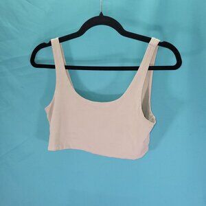Cotton On Womens Beige Crop Tank Top Medium